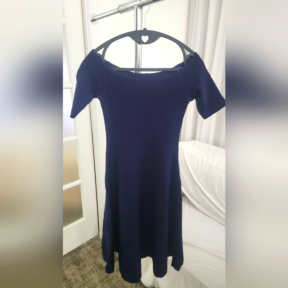 Michael Kors Navy Textured Dress